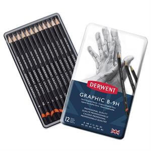 Derwent Graphic Hard 12 Pencil Tin
